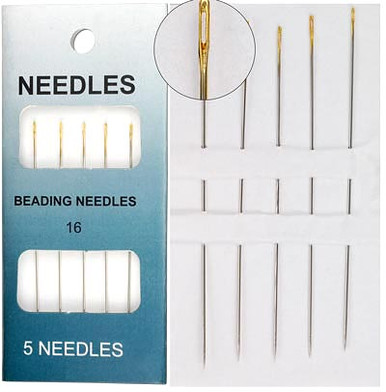 Strong and Flexible Beading needles. Sold in a pack of 5 needles each  approximately 2 inches long