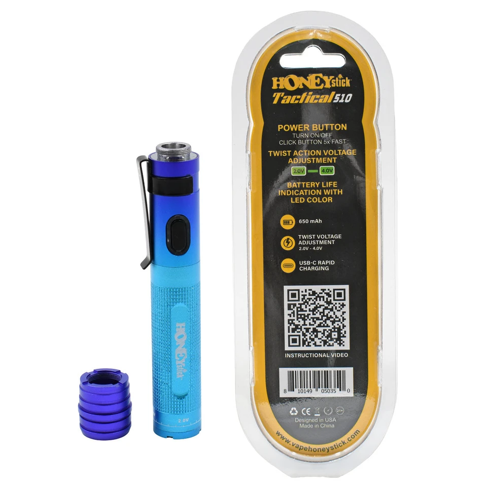 Tactical 510 Cart Pen - Twist VV Vape Battery