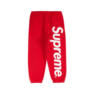 Supreme Classic Logo Sweatpants Red