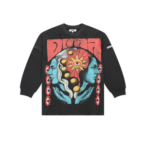 DUAA Black Vintage Poster Long Sleeve T-Shirt