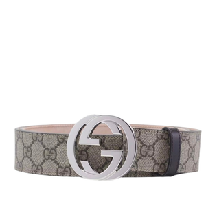 Gucci GG Supreme Interlocking G – Beige/Silver