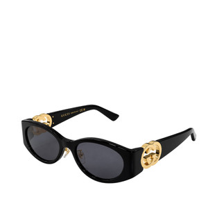 Gucci GG Black Oval Sunglasses