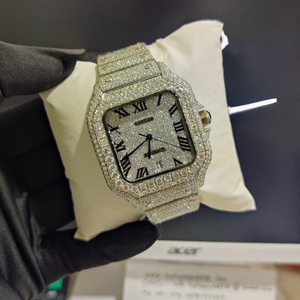 Cartier Santos Moissanite Watch