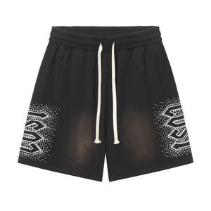 LOST INTRICACY Crystal Wing Shorts - Washed Black
