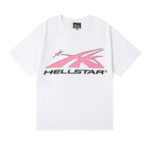 Hellstar Classic Logo Tee (White/Pink)