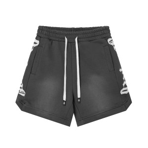 Washed Sweat Shorts - Charcoal