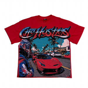 Life Hustlers Red Ferrari Hustlers Tee