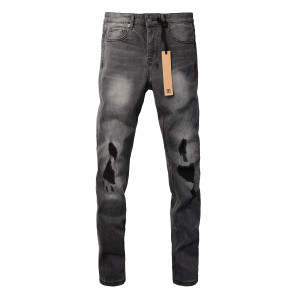 Ksubi Van Winkle Grey Distressed Jeans