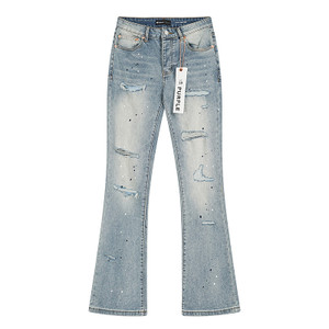Purple Brand Light Wash Distressed Jeans