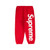 Supreme Classic Logo Sweatpants Red