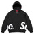 Supreme Big Logo Zip Hoodie Black