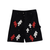 Chrome Hearts Cross Patch Carpenter Shorts Black/Red