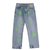 Chrome Hearts Cross Patch Denim Light Wash Green