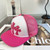 Chrome Hearts Triple Cross Trucker Hat Pink/White