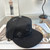 8. Chrome Hearts CH Logo Trucker Hat Triple Black