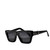 Chrome Hearts Black Square Sunglasses