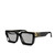 Louis Vuitton Black Clear Lens Square Sunglasses