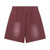 LOST INTRICACY Crystal Wing Shorts - Burgundy