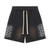 LOST INTRICACY Crystal Wing Shorts - Washed Black