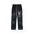 LOST INTRICACY Liberty Graphic Sweatpants - Washed Black