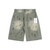 Valley Script Denim Shorts Vintage Olive