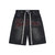 Valley Rhinestone Mesh Shorts Black