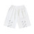 Off-White Distressed Arrow White Shorts