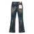Purple Brand Vintage Blue Flared Distressed Jeans