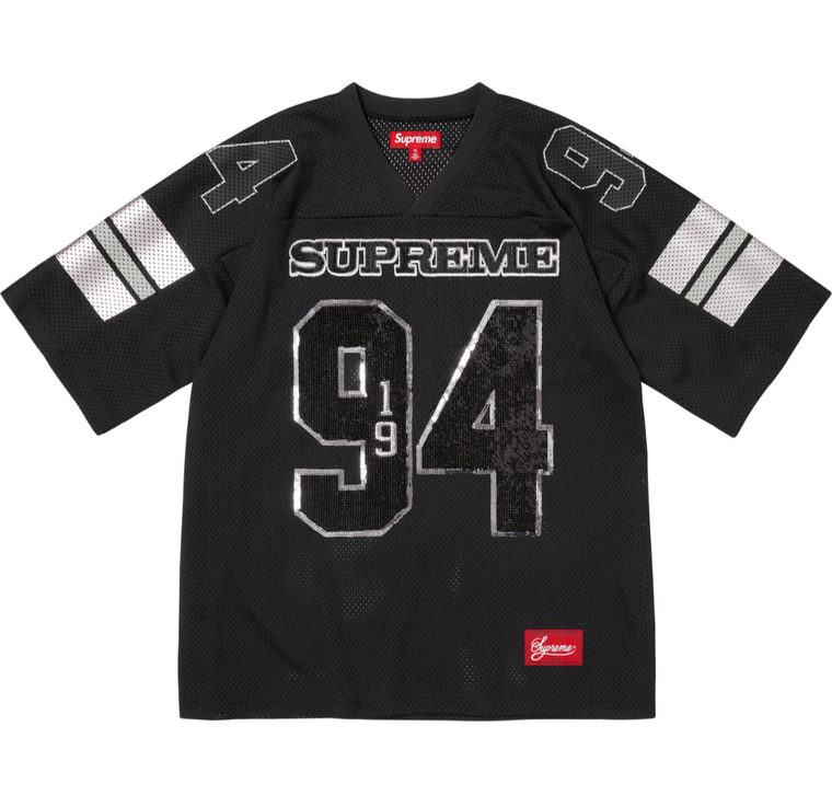 Supreme 94 Football Jersey Black