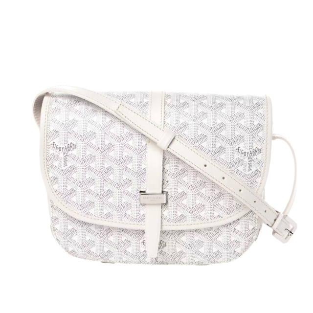 Goyard Belvedere PM Messenger Bag (White)