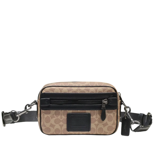 Coach Charter Crossbody 24 in Signature Canvas (Khaki/Black)