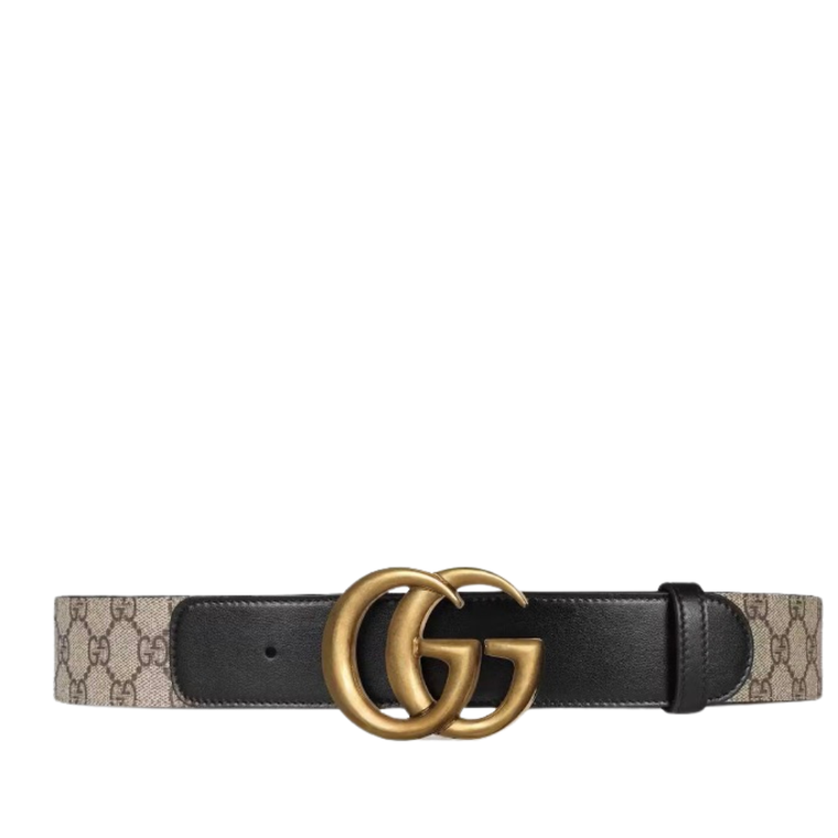 Gucci GG Supreme Double G – Beige/Black