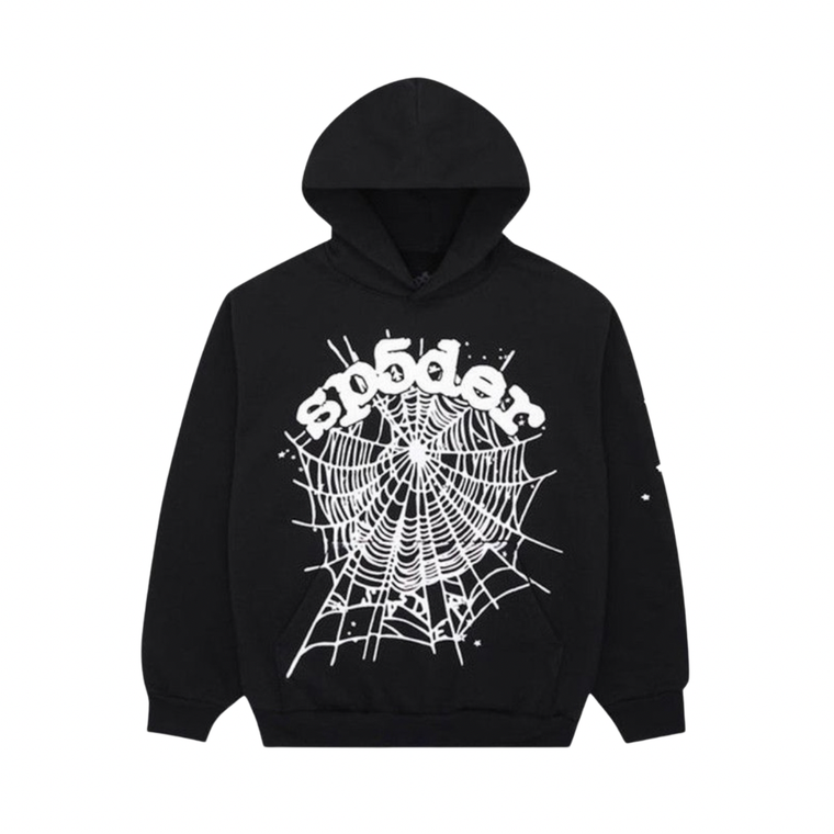Sp5der Web Hoodie – Black/White