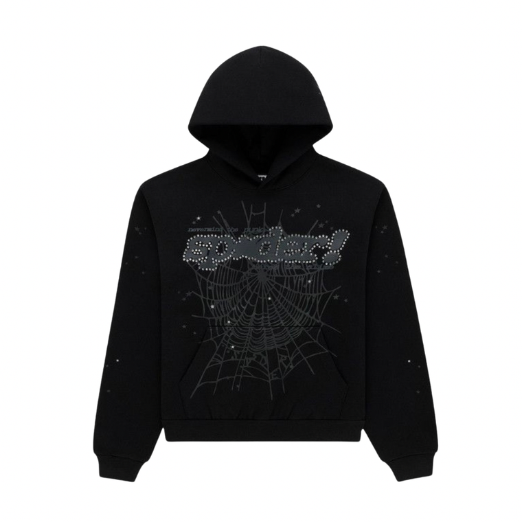 Sp5der Web Hoodie – Triple Black