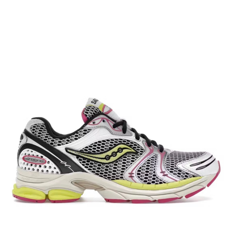 Saucony ProGrid Triumph 4 White Fluo Pink