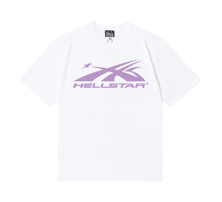 Hellstar Eclipse Logo Tee – White/Purple