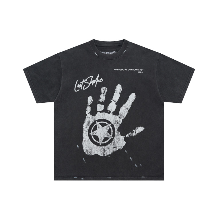 Skeleton Hand Graphic T-Shirt