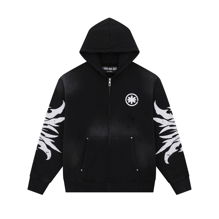 Black Tribal Hoodie LOSTSHDWS