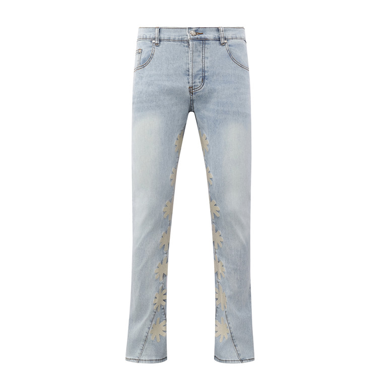 Light Wash Flared Jeans