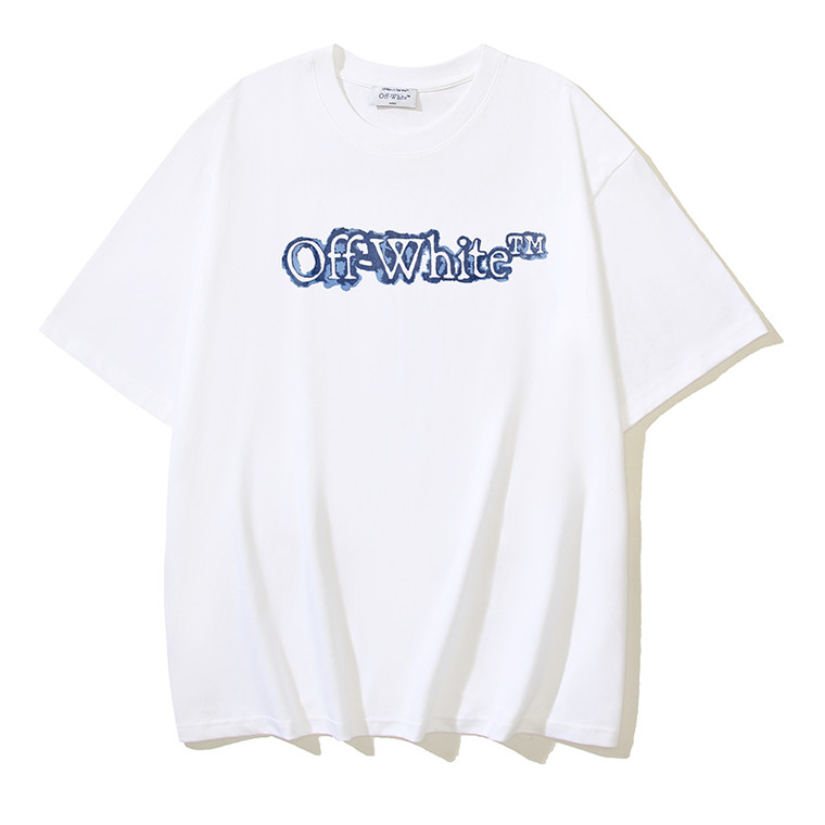 Off-White Blue Marble Arrow White TeE
