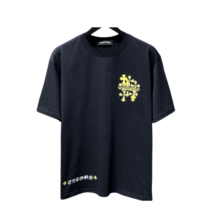 Chrome Hearts Gold Cemetery Cross Tee