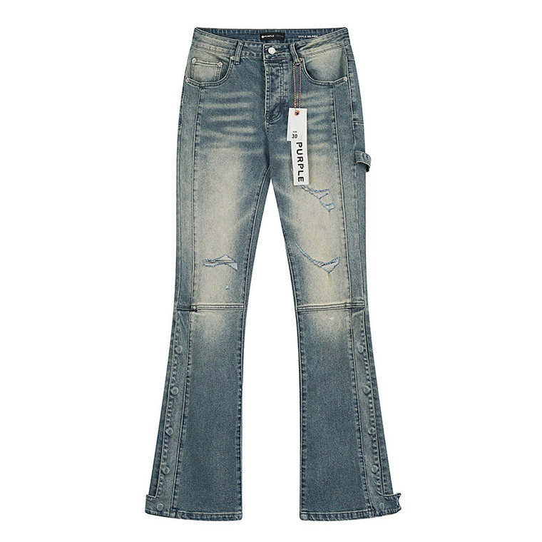#25 – Purple Brand Light Wash Carpenter Flared Jeans