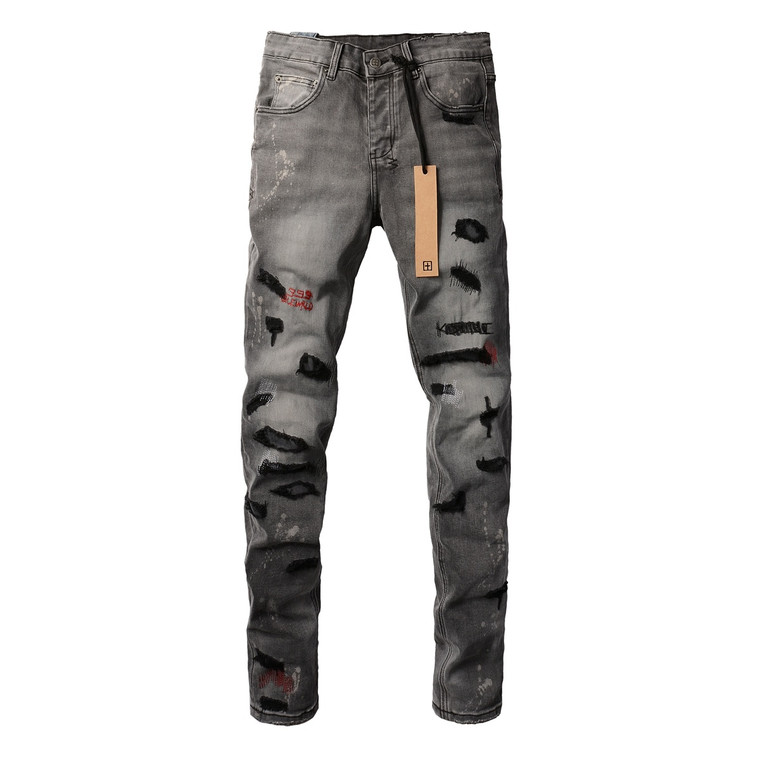 Ksubi Heavy Distressed Grey Jeans