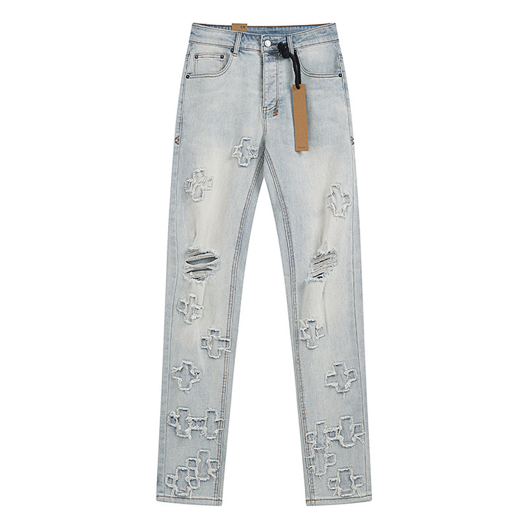 Ksubi Cross Patch Light Wash Jeans