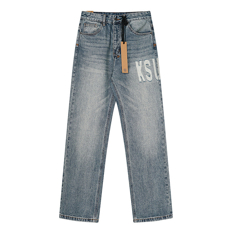 Ksubi KSUBI Logo Wide Leg Jeans