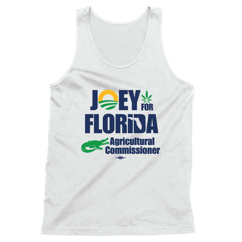 Joey For Florida (Unisex White Tank)