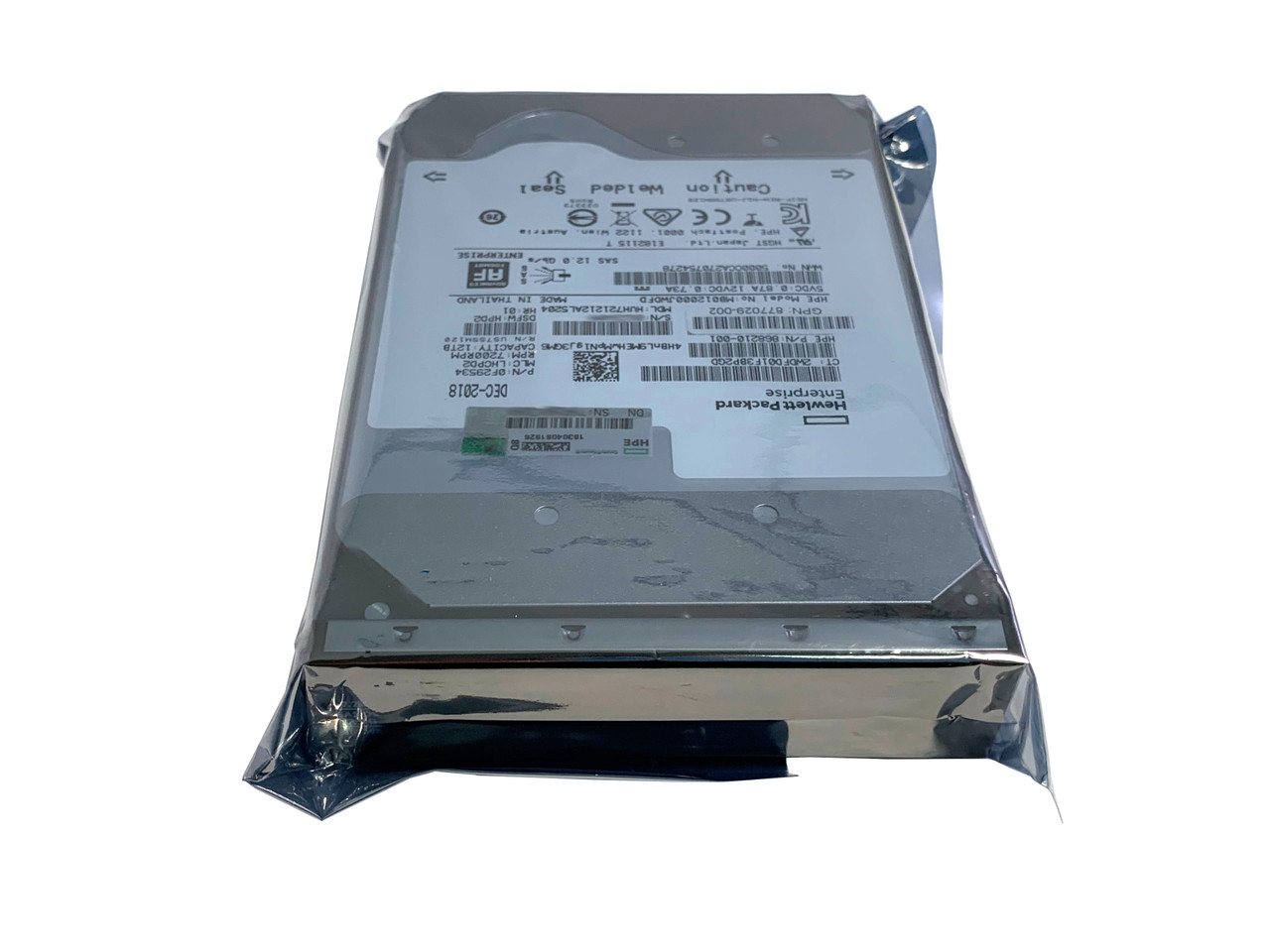 882398-001 HPE 12TB SAS 7.2K LFF LP HE 512E DS Hard Drive