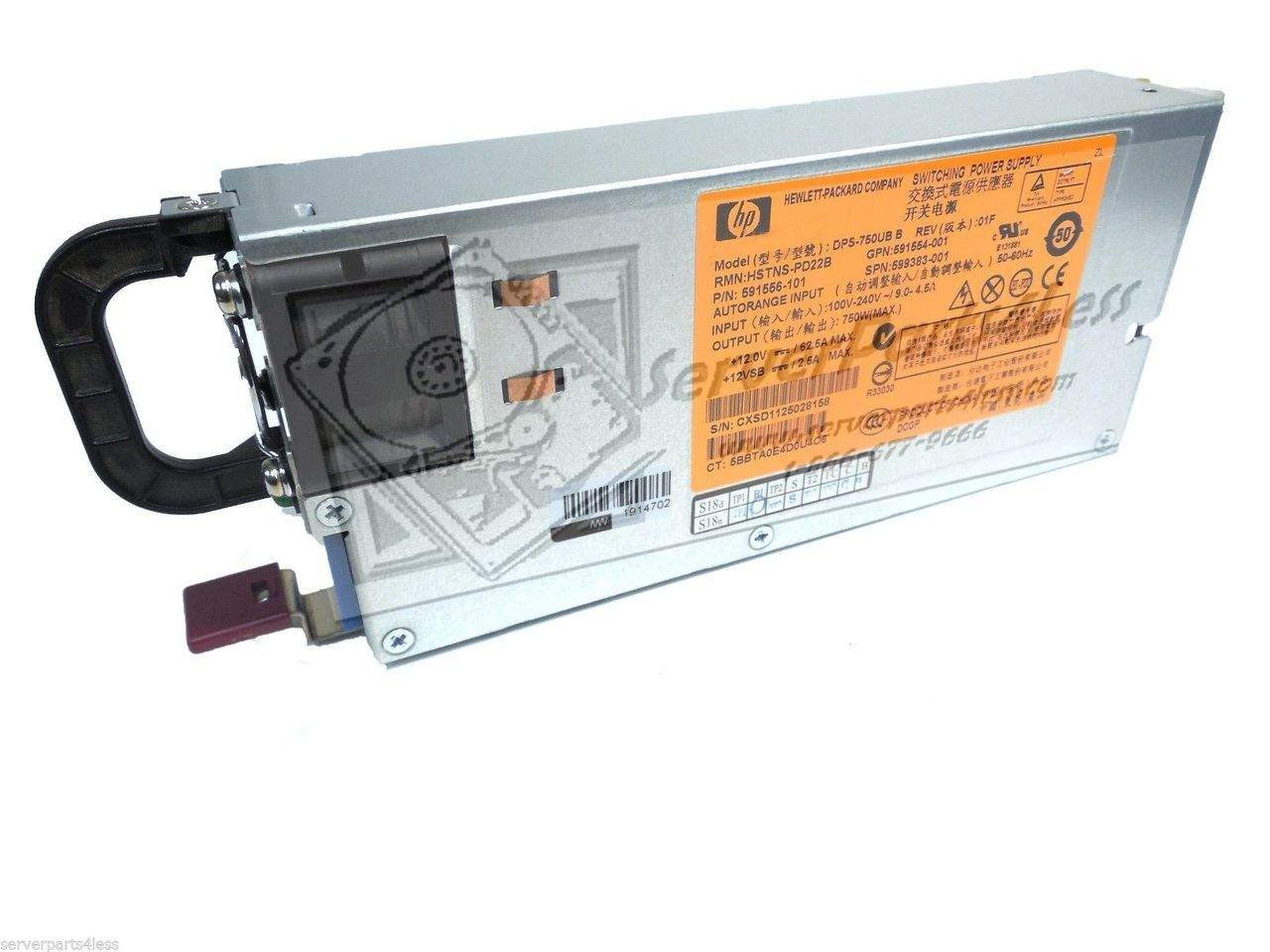 593831-B21 HP 750W CS Platinum Power Supply Unit Kit