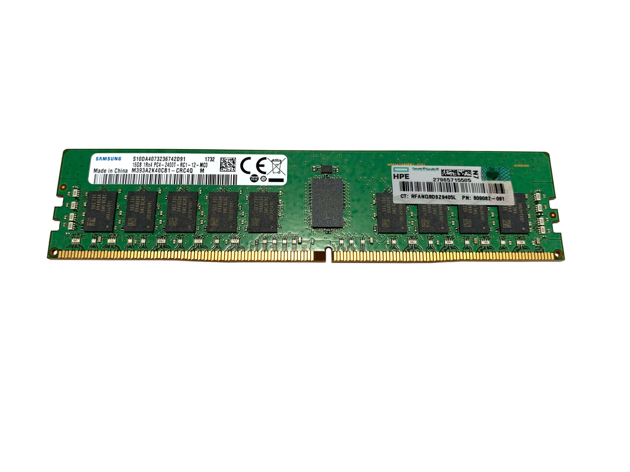 Samle ligevægt Dominerende 819411-001 HPE 16GB 1RX4 DDR4-2400R CAS-17 ECC Memory