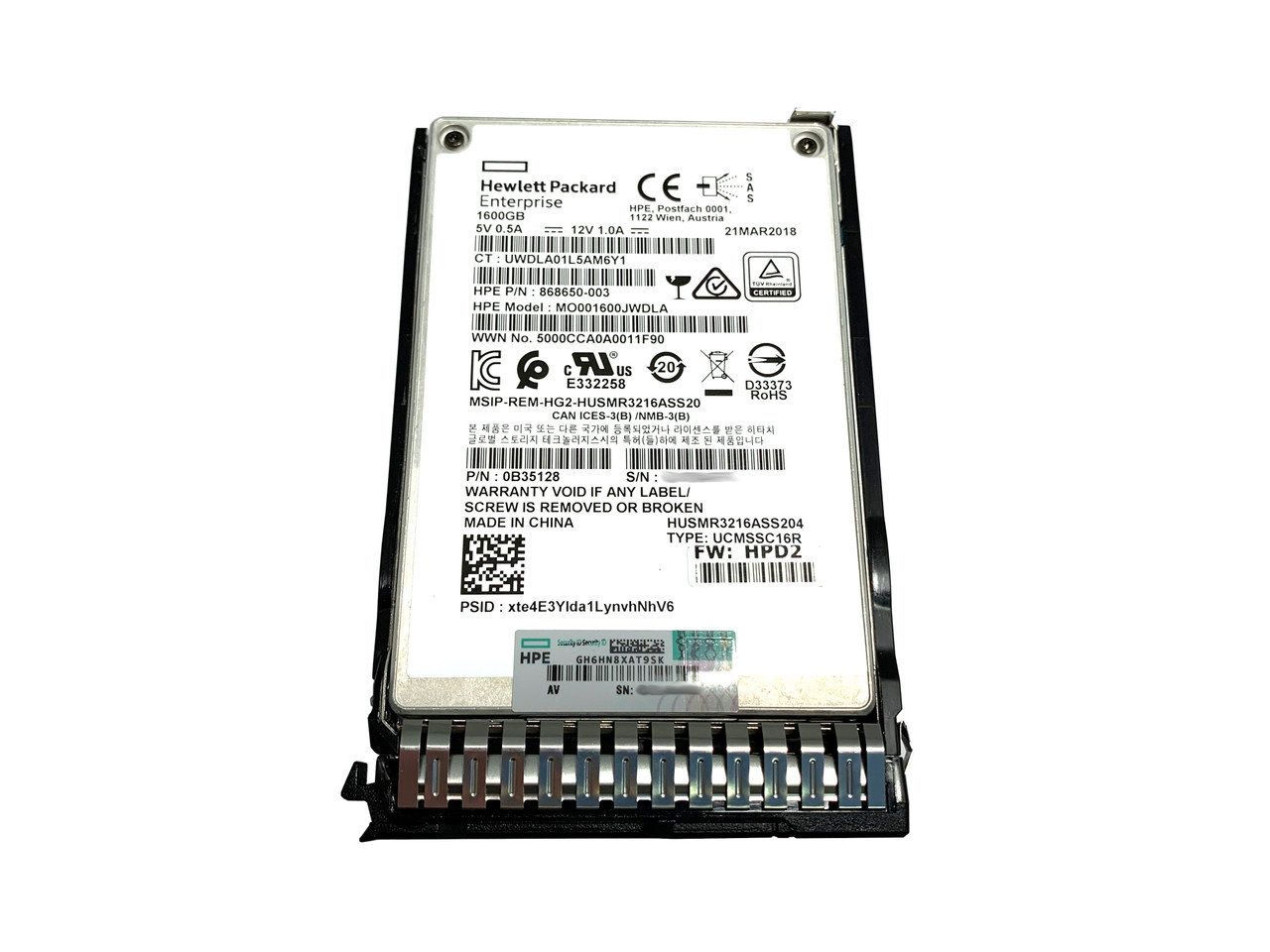 Origin Alt to Hewlett Packard Enterprise 873359-B21 Internal Solid